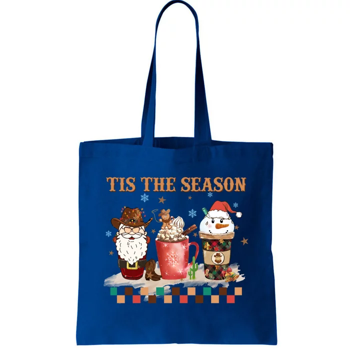 Tis The Season Christmas Howdy Santa Coffee Xmas Costume Gift Tote Bag