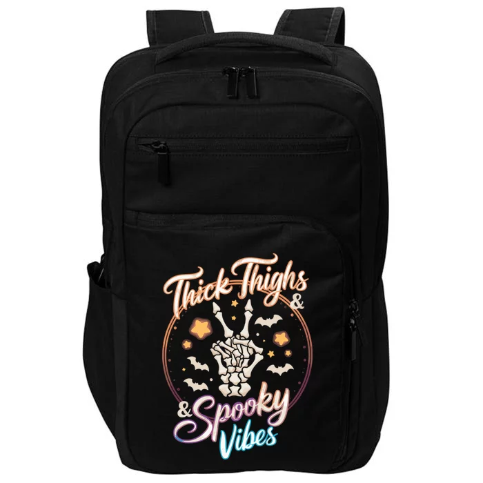 Thick Thighs Spooky Vibes Gift Impact Tech Backpack