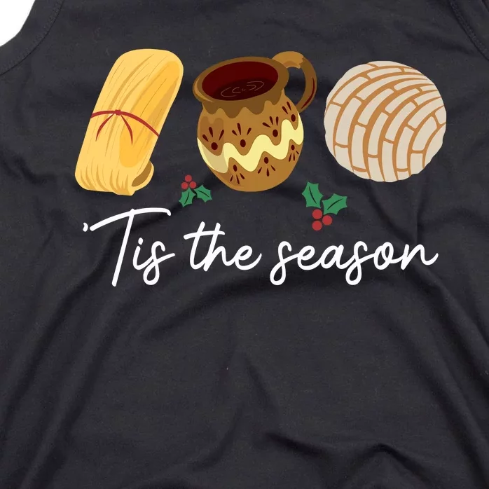 Tis The Season For Tamales Christmas Funny Mexican Tank Top