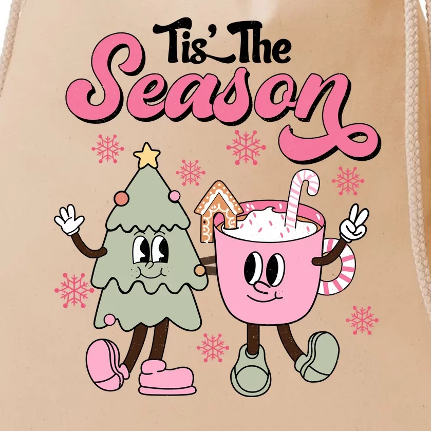 Tis The Season Christmas Jolly Cute Cozy Drawstring Bag