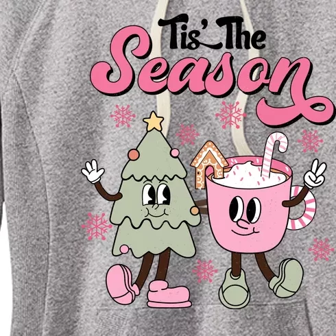 Tis The Season Christmas Jolly Cute Cozy Women's Fleece Hoodie