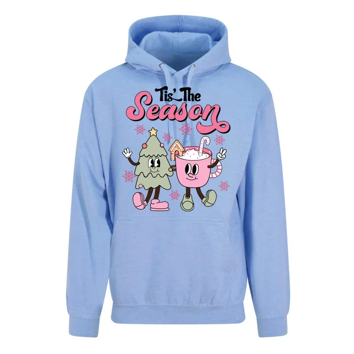 Tis The Season Christmas Jolly Cute Cozy Unisex Surf Hoodie