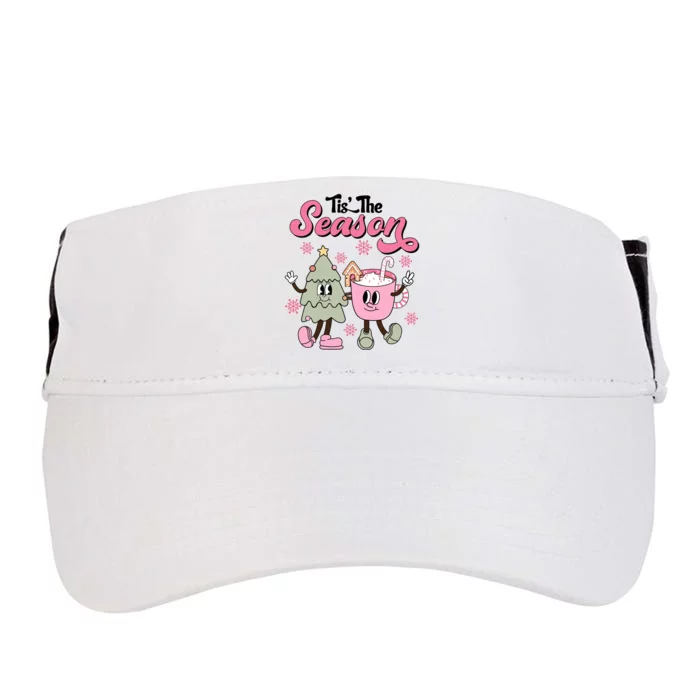 Tis The Season Christmas Jolly Cute Cozy Adult Drive Performance Visor