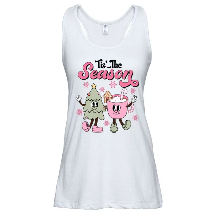 Tis The Season Christmas Jolly Cute Cozy Ladies Essential Flowy Tank