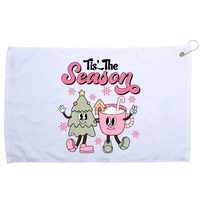 Tis The Season Christmas Jolly Cute Cozy Grommeted Golf Towel