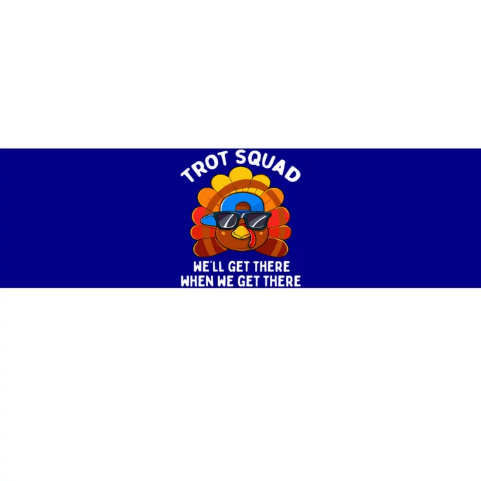 Turkey Trot Squad Funny Thanksgiving Running Costume Bumper Sticker