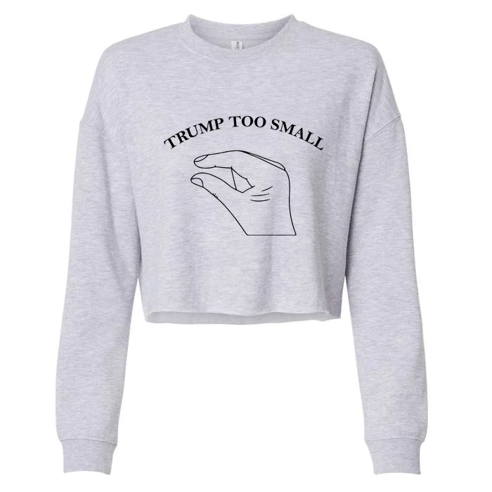 Trump Too Small Front & Back Cropped Pullover Crew