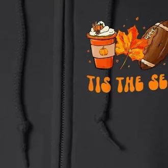 Tis The Season Football Football Fall Thanksgiving Full Zip Hoodie