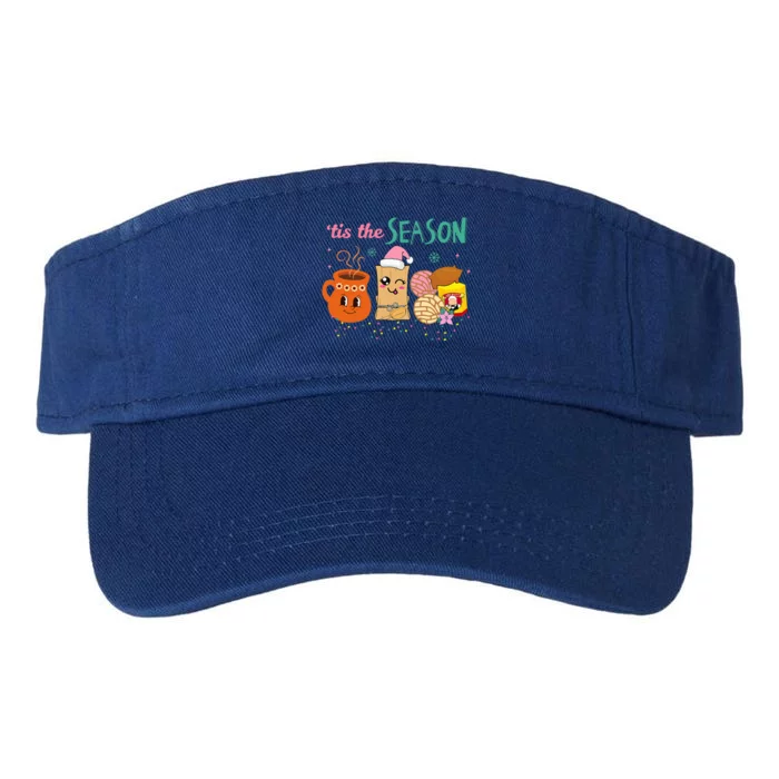 Tis The Season Concha Pan Dulce Tamales Mexican Christmas Valucap Bio-Washed Visor