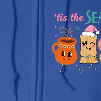 Tis The Season Concha Pan Dulce Tamales Mexican Christmas Full Zip Hoodie