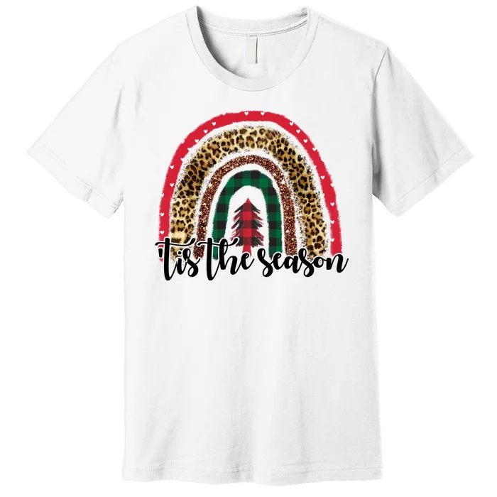 Tis The Season Holiday Rainbow Cute Christmas Premium T-Shirt