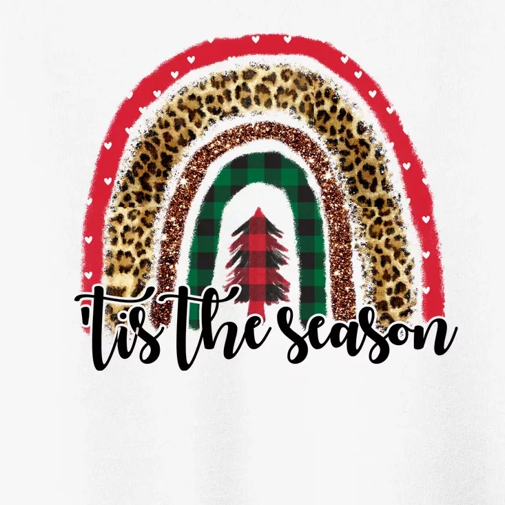 Tis The Season Holiday Rainbow Cute Christmas Toddler T-Shirt