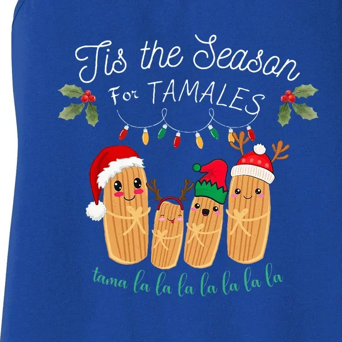 Tis The Season For Tamales Mexican Christmas Women's Racerback Tank