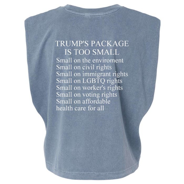 Trump Too Small Front & Back Garment-Dyed Women's Muscle Tee