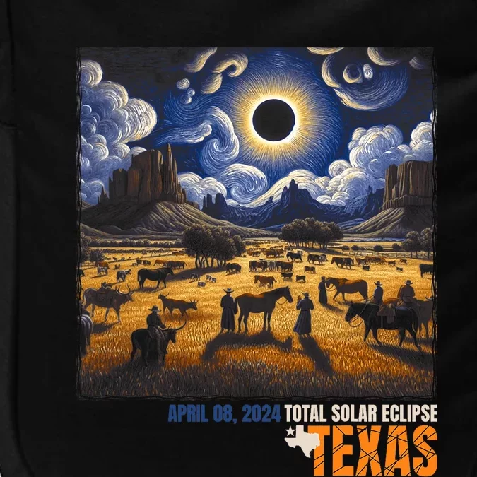 Texas Total Solar Eclipse Retro April 8 2024 Astronomy Impact Tech Backpack