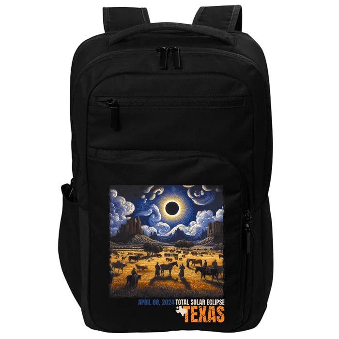 Texas Total Solar Eclipse Retro April 8 2024 Astronomy Impact Tech Backpack