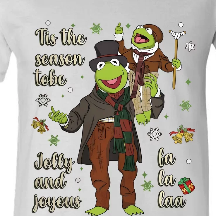 Tis The Season Tobe Jolly And Joyous The Muppet Christmas Carol V-Neck T-Shirt