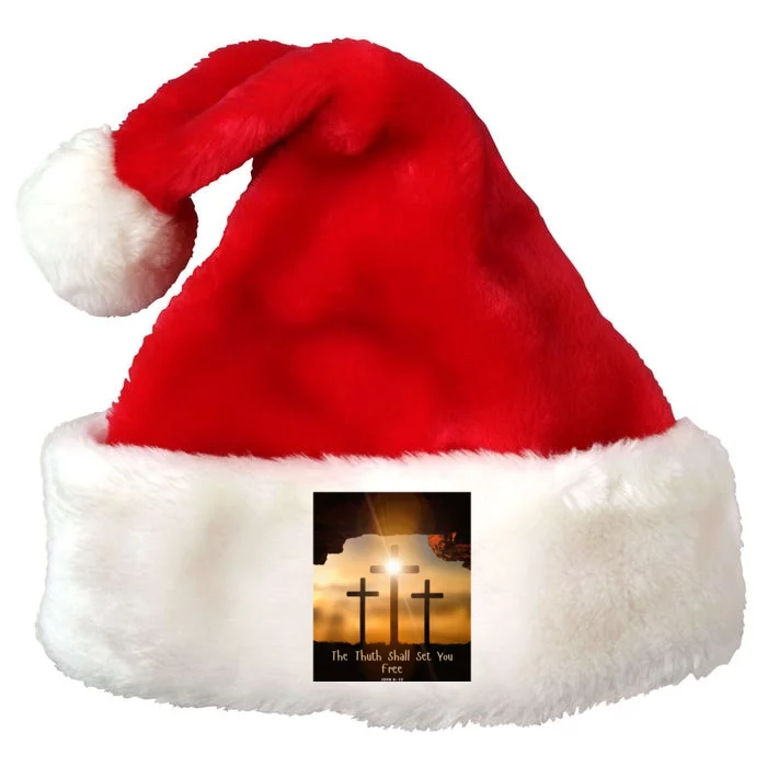 The Truth Shall Set You Free Gift Premium Christmas Santa Hat