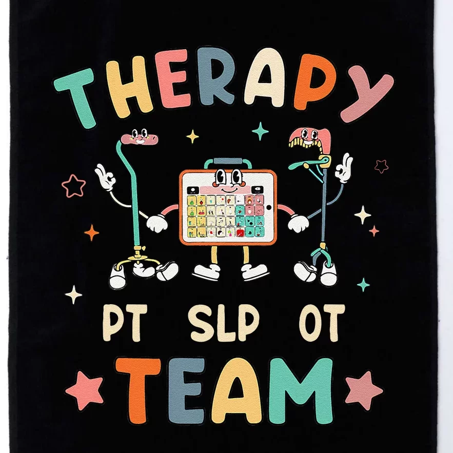 Therapy Team Slp Ot Pt Rehab Therapist Speech Language Platinum Collection Golf Towel