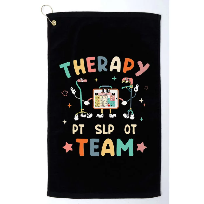 Therapy Team Slp Ot Pt Rehab Therapist Speech Language Platinum Collection Golf Towel