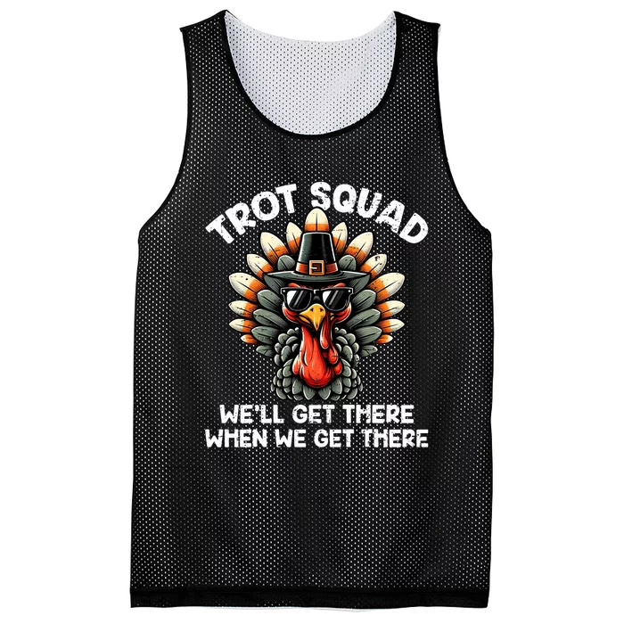 Turkey Trot Squad Funny Thanksgiving Running Costume Mesh Reversible Basketball Jersey Tank