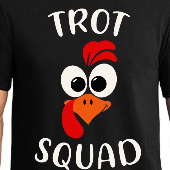 Turkey Trot Squad Funny Thanksgiving Day Running Costume Pajama Set