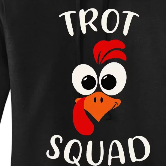 Turkey Trot Squad Funny Thanksgiving Day Running Costume Women's Pullover Hoodie