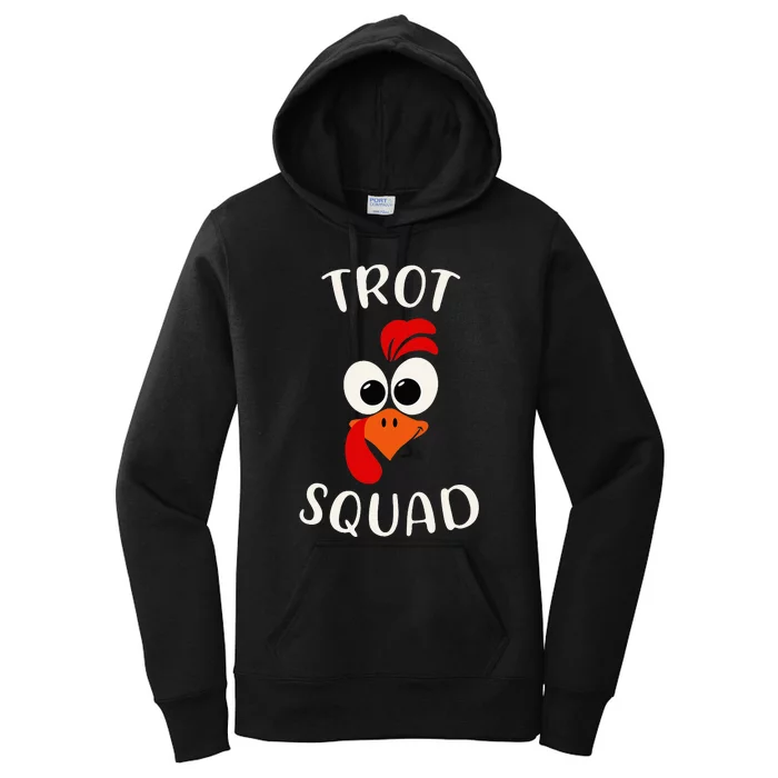 Turkey Trot Squad Funny Thanksgiving Day Running Costume Women's Pullover Hoodie