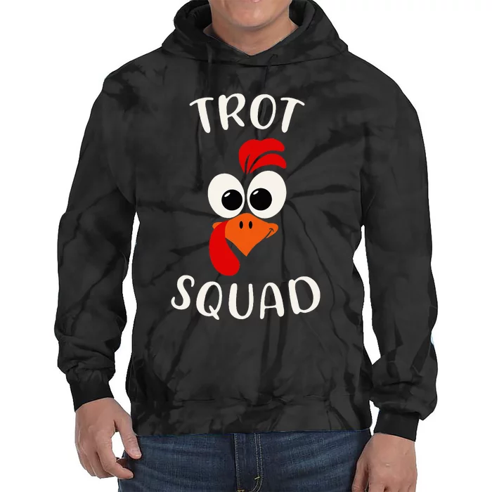 Turkey Trot Squad Funny Thanksgiving Day Running Costume Tie Dye Hoodie