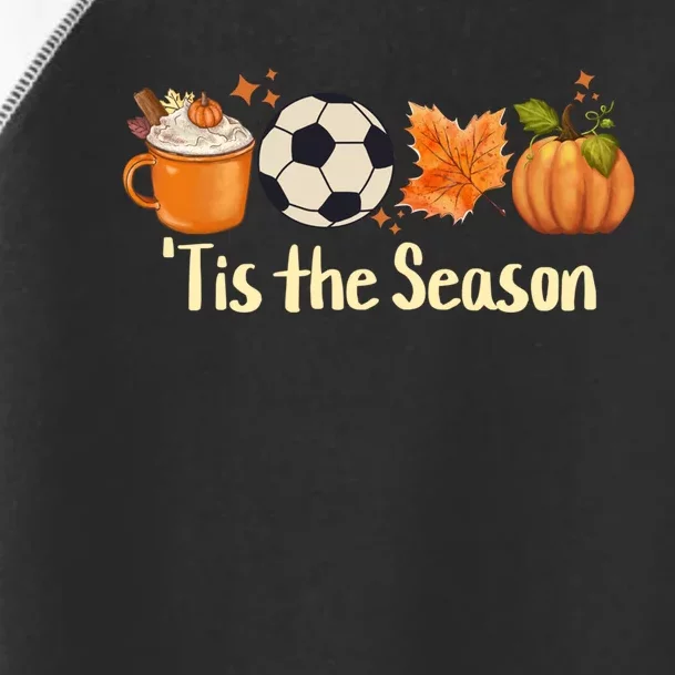 Tis The Season Soccer Halloween Funny Gift Toddler Fine Jersey T-Shirt