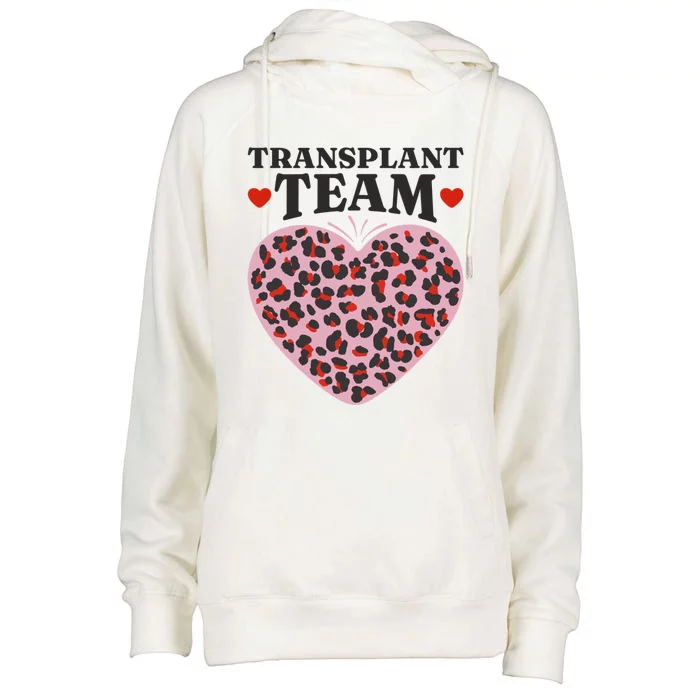 Transplant Team Squad Medical Organ Transplant Crew Gift Womens Funnel Neck Pullover Hood