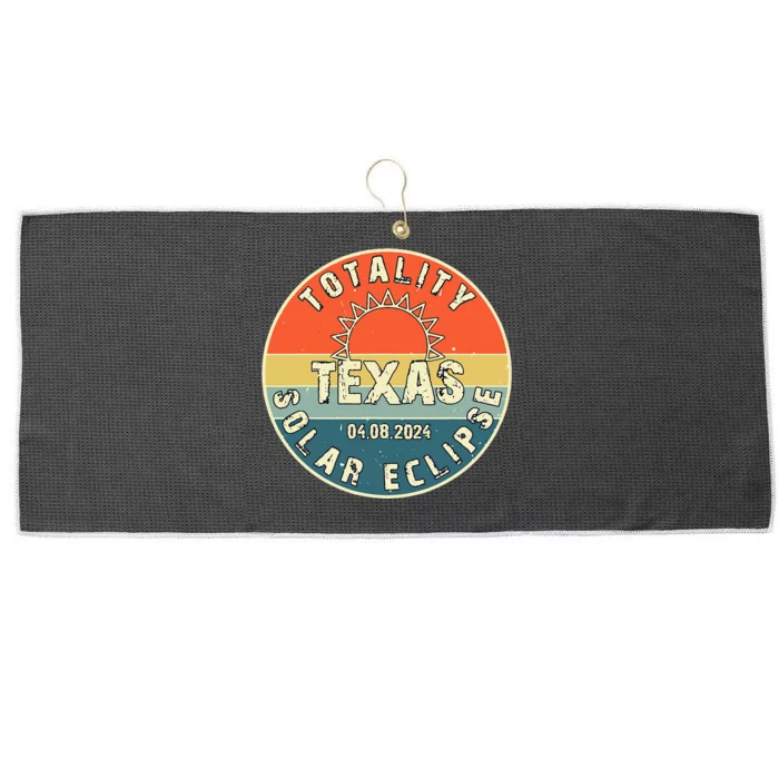 Totality Texas Solar Eclipse 2024 America Total Eclipse Large Microfiber Waffle Golf Towel