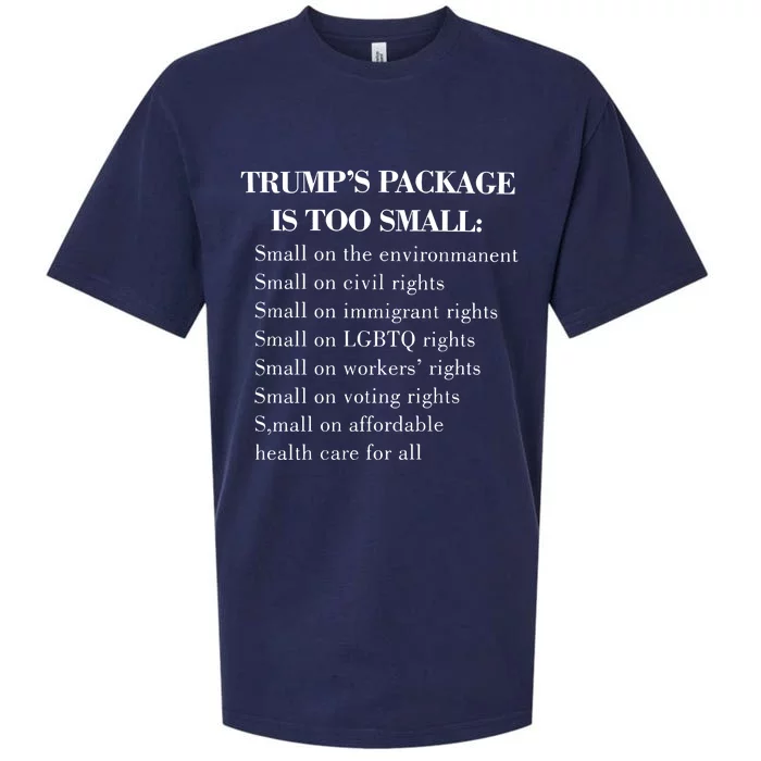 Trump Too Small Trump’S Package Is To Small Sueded Cloud Jersey T-Shirt