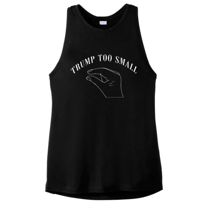 Trump Too Small Trump’S Package Is To Small Ladies Tri-Blend Wicking Tank