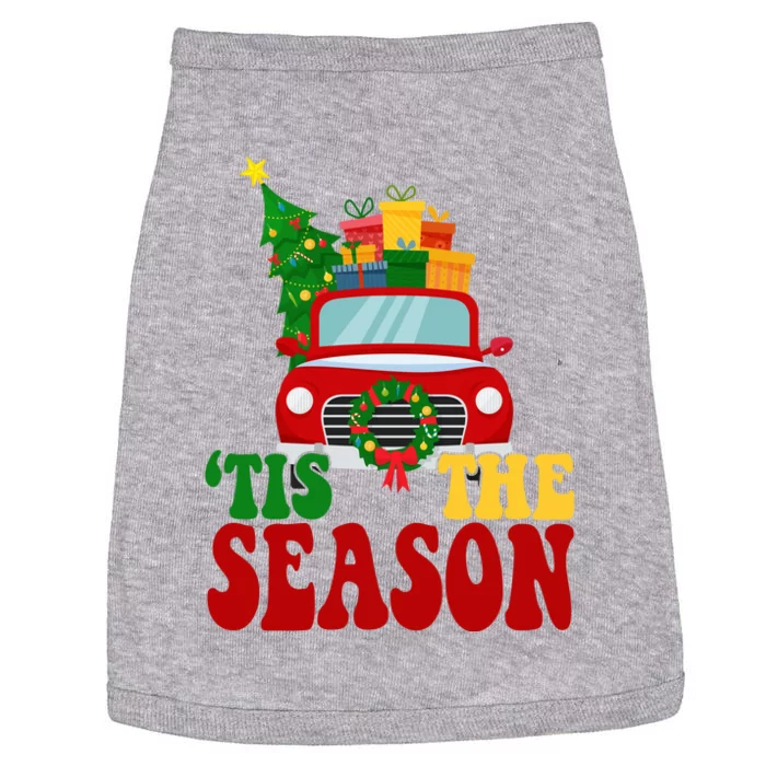 Tis The Season Jolly Christmas Truck Doggie Tank