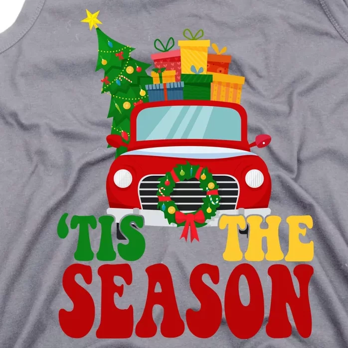 Tis The Season Jolly Christmas Truck Tank Top