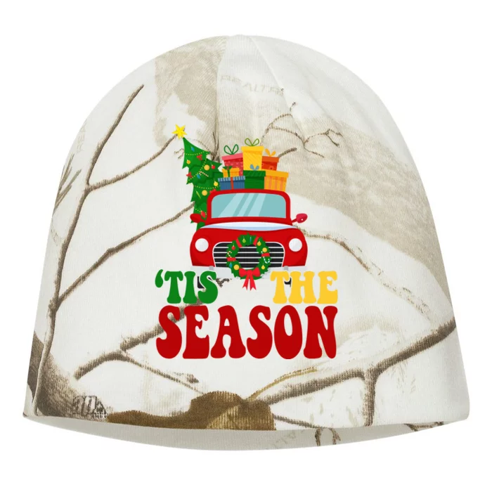 Tis The Season Jolly Christmas Truck Kati - Camo Knit Beanie