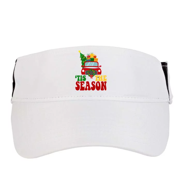 Tis The Season Jolly Christmas Truck Adult Drive Performance Visor