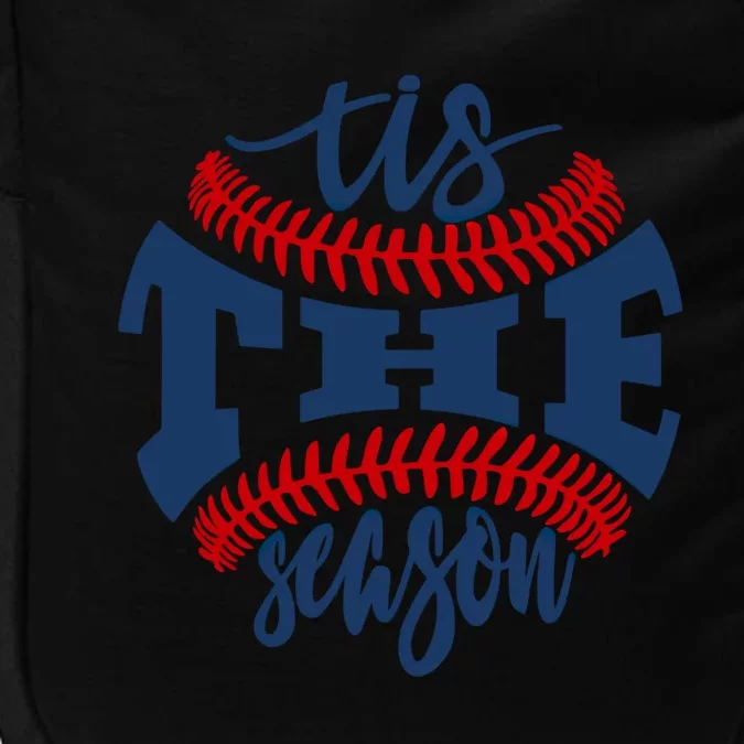 Tis The Season Baseball Softball Lovers Gift Impact Tech Backpack