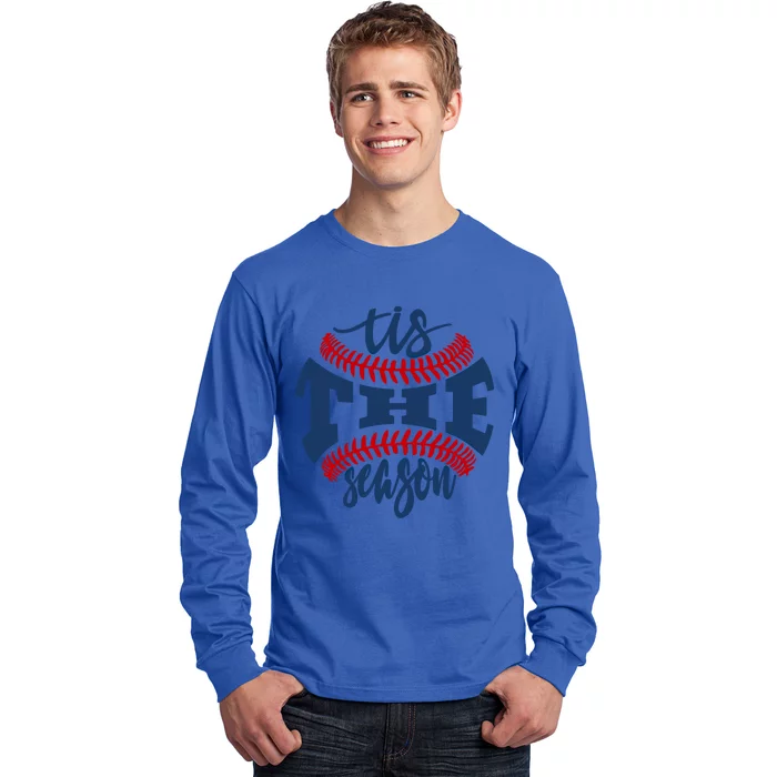 Tis The Season Baseball Softball Lovers Gift Long Sleeve Shirt