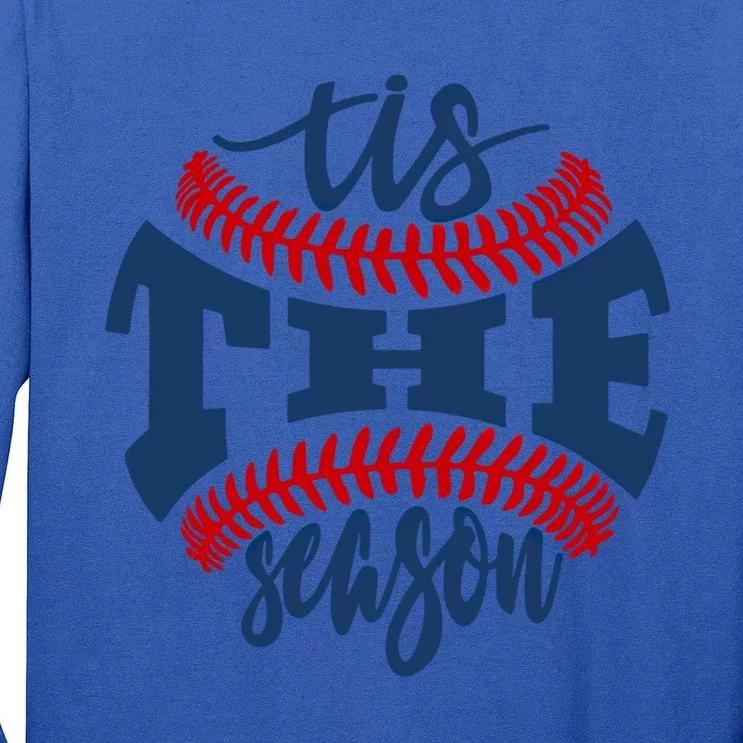 Tis The Season Baseball Softball Lovers Gift Long Sleeve Shirt