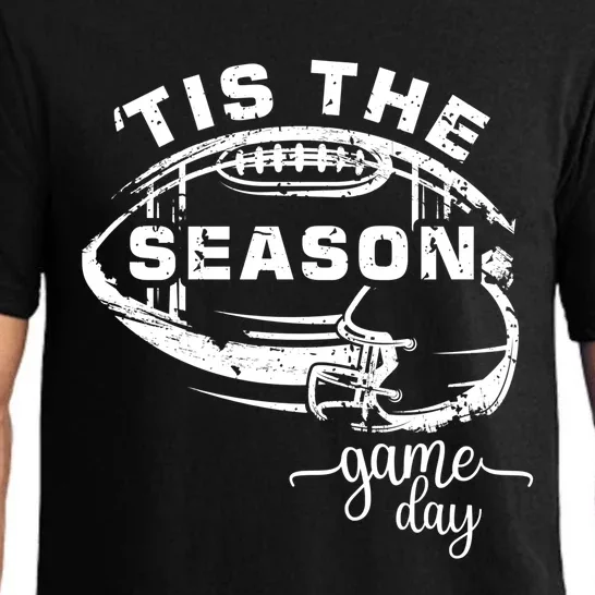 Tis The Season Football Gift Tis The Season Football Gift Pajama Set