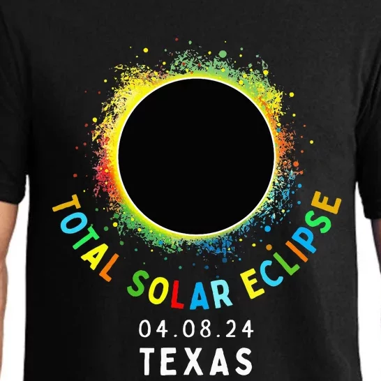 Texas Total Solar Eclipse Totality April 8 2024 Pajama Set