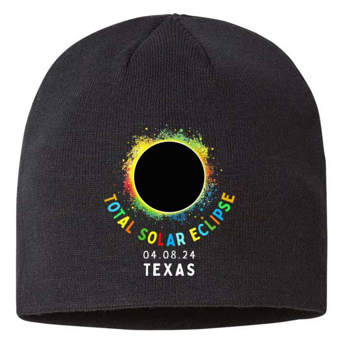 Texas Total Solar Eclipse Totality April 8 2024 8 1/2in Sustainable Knit Beanie