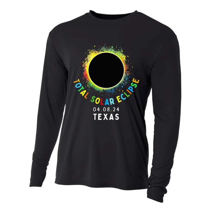 Texas Total Solar Eclipse Totality April 8 2024 Cooling Performance Long Sleeve Crew