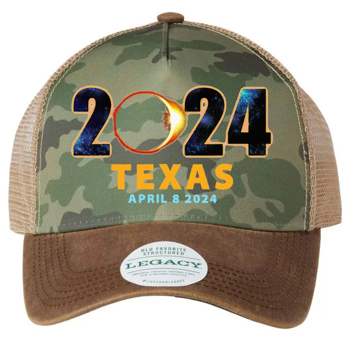 Texas Total Solar Eclipse 2024 Legacy Tie Dye Trucker Hat