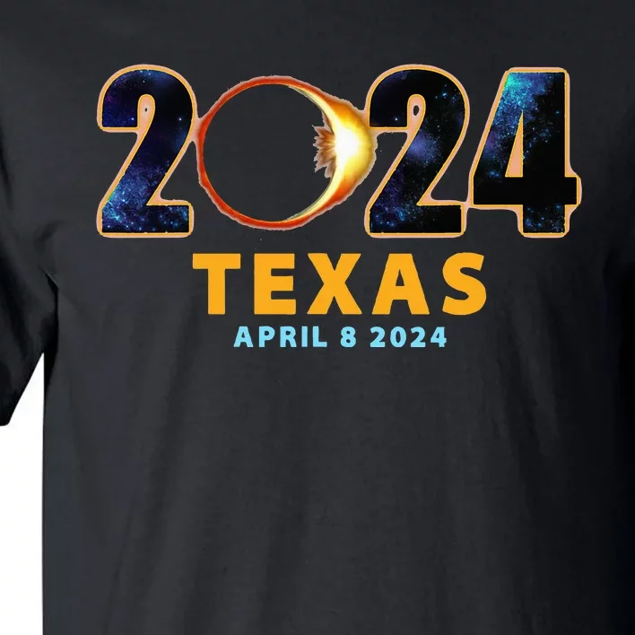 Texas Total Solar Eclipse 2024 Tall T-Shirt