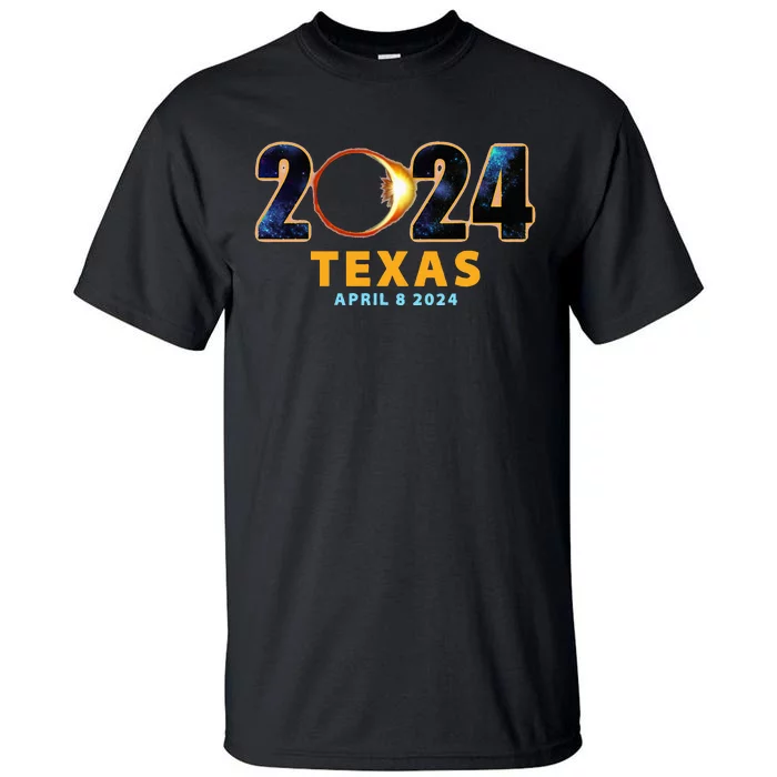 Texas Total Solar Eclipse 2024 Tall T-Shirt