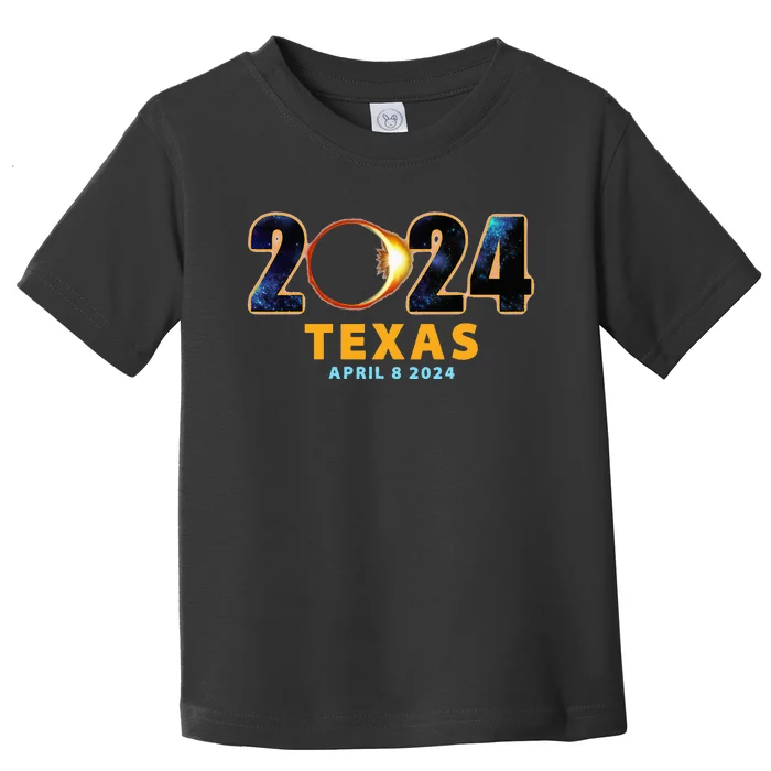 Texas Total Solar Eclipse 2024 Toddler T-Shirt