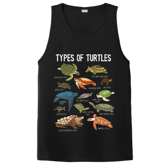 Turtle Turtle Spirit Animal Turtle Lover Performance Tank